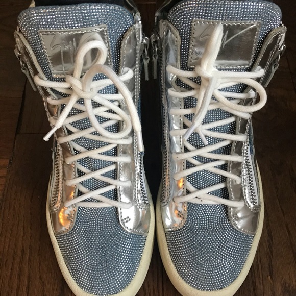 ‼️Rare‼️Giuseppe 💎crystal high tops - Picture 3 of 8